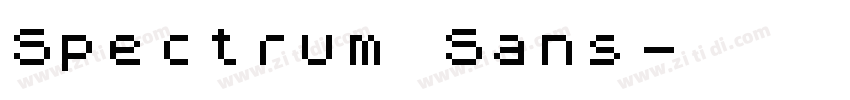 Spectrum Sans字体转换